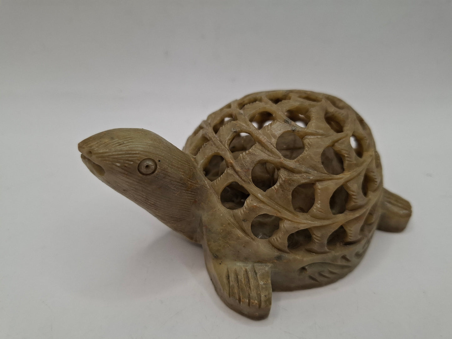 Pregnant Turtle Carving
