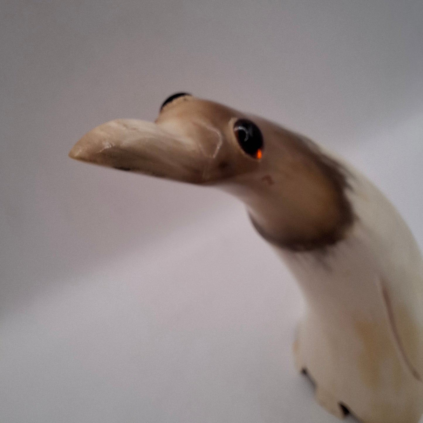 Taller Horn Carving Of a Bird (UK Only)