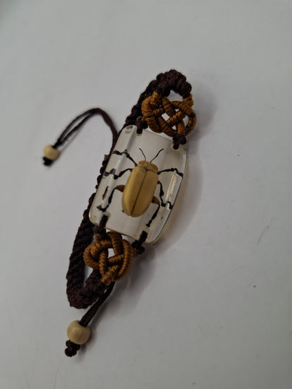 Black Legged Leaf Beetle Bracelet