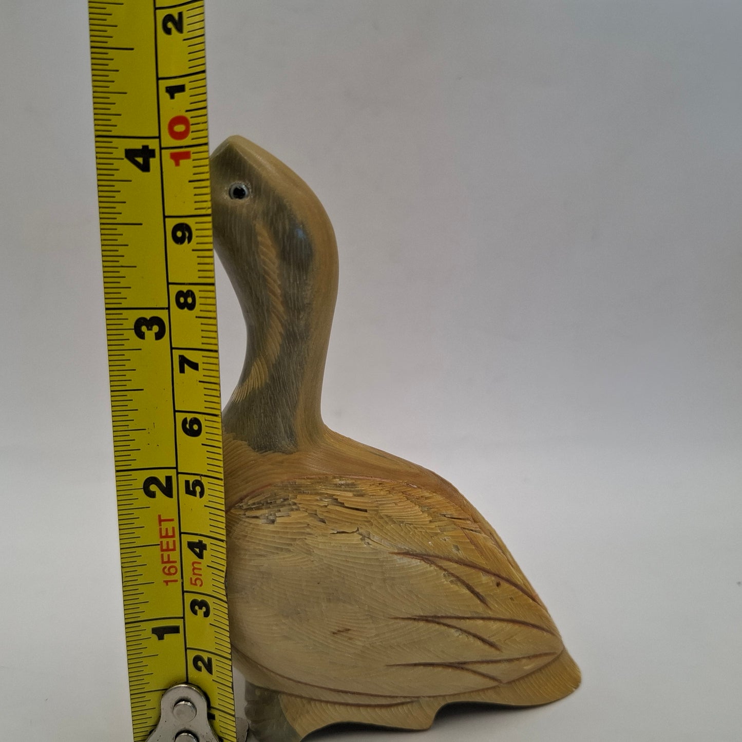 Horn Carving Of A Goose