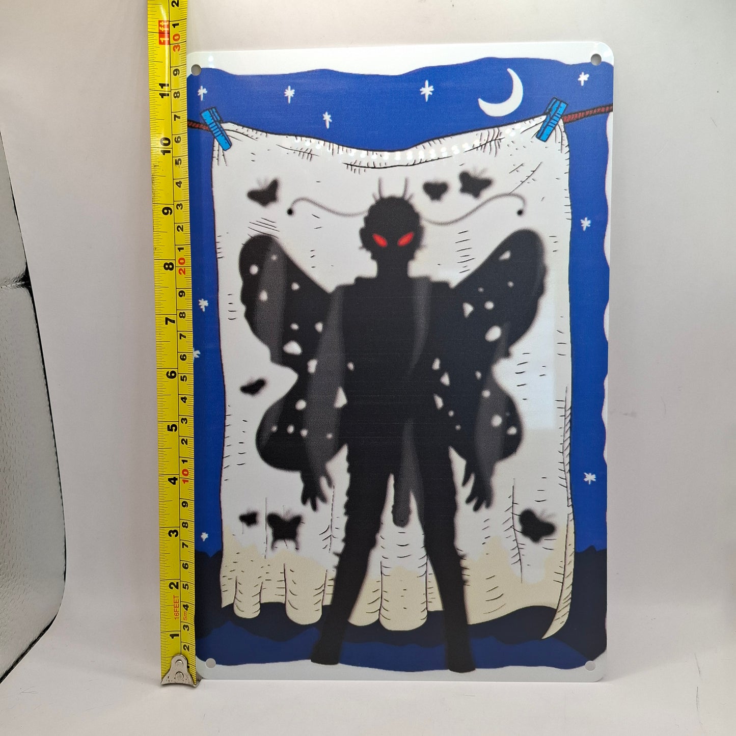 Mothman With His Cock Out Metal Wall Sign