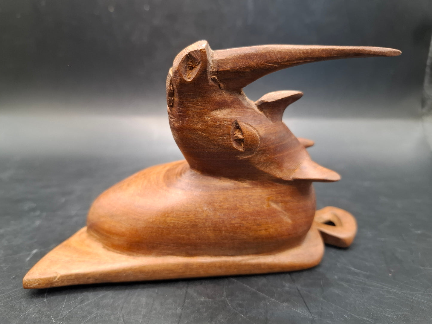 Rhino Wall Hanging Wood Carving