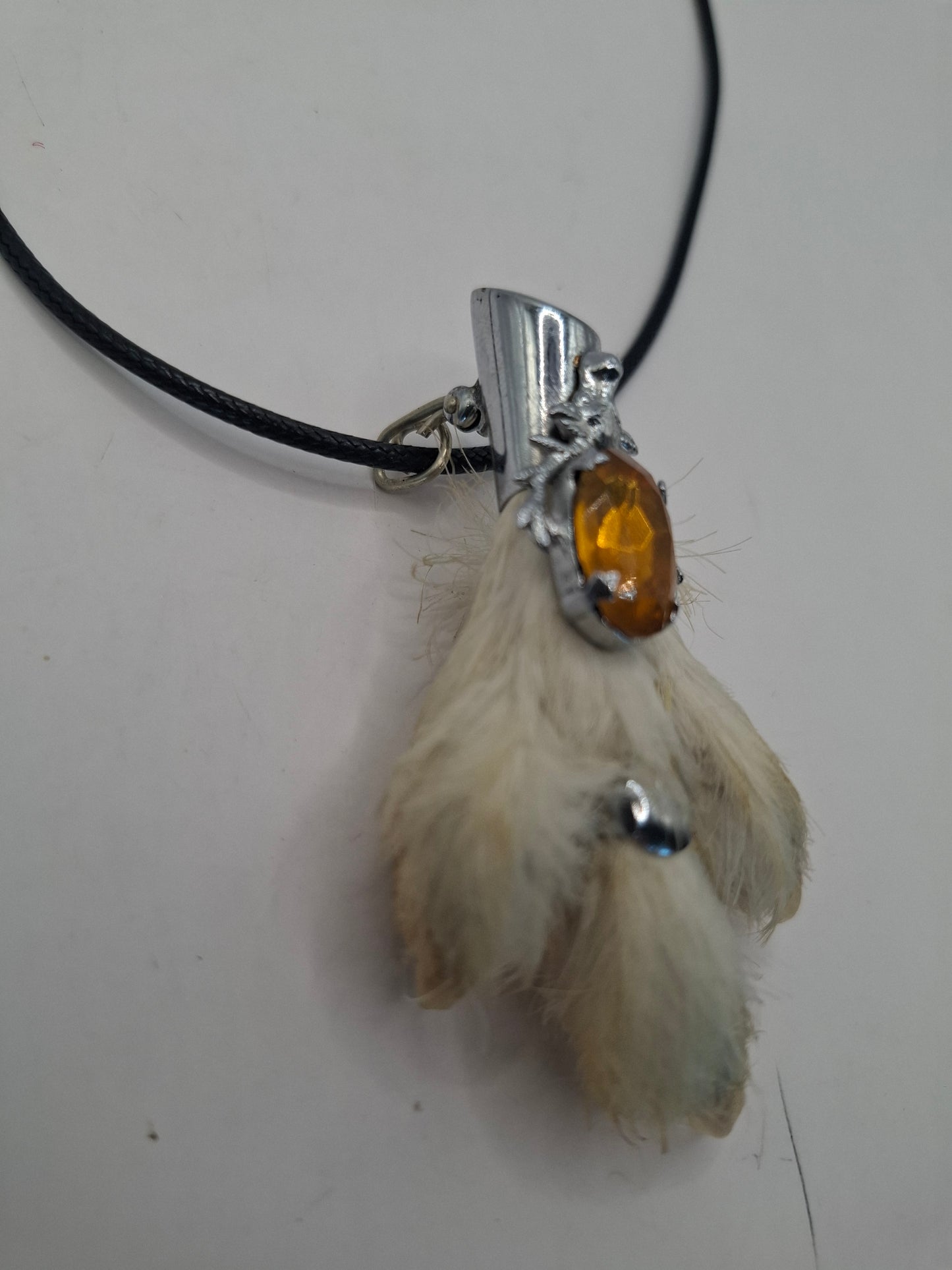 Antique feet necklace