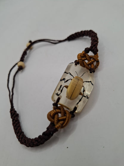 Black Legged Leaf Beetle Bracelet