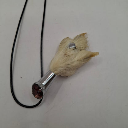 Antique feet necklace