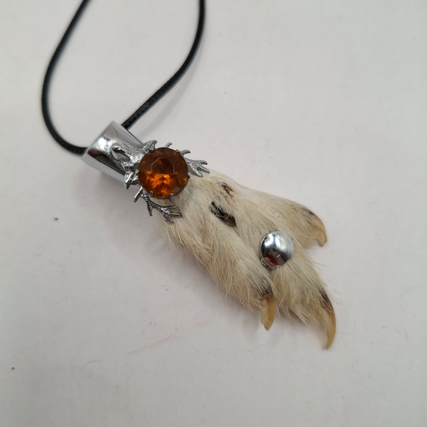 Antique feet necklace