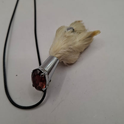 Antique feet necklace