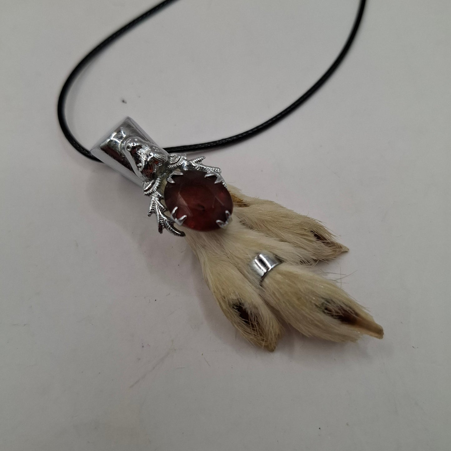 Antique feet necklace