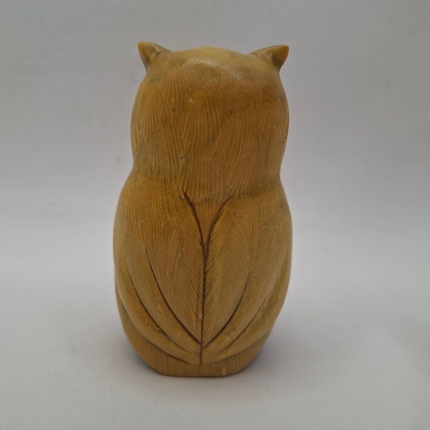 Horn Carving Of An Owl