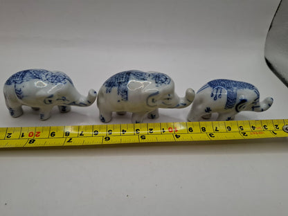 Blue & White Animals