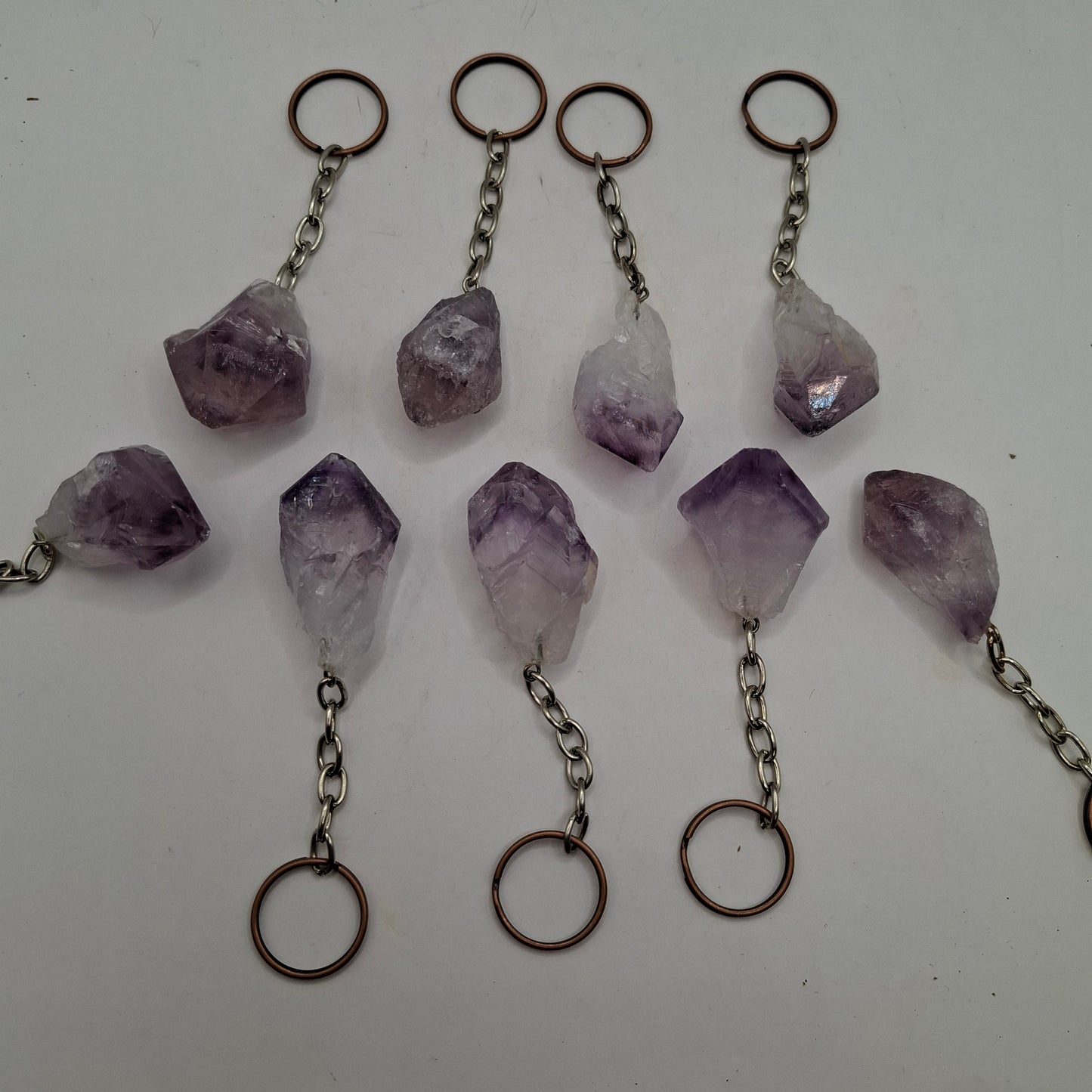 Amethyst Gem Keyring