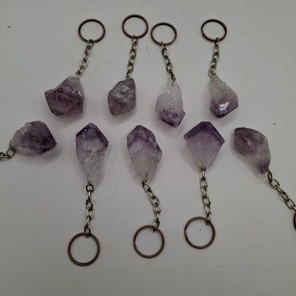 Amethyst Gem Keyring