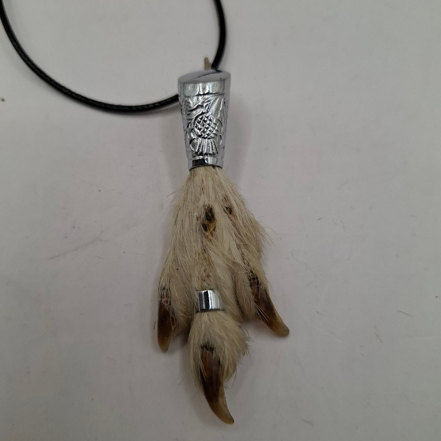 Antique feet necklace