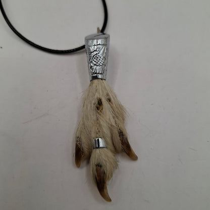 Antique feet necklace