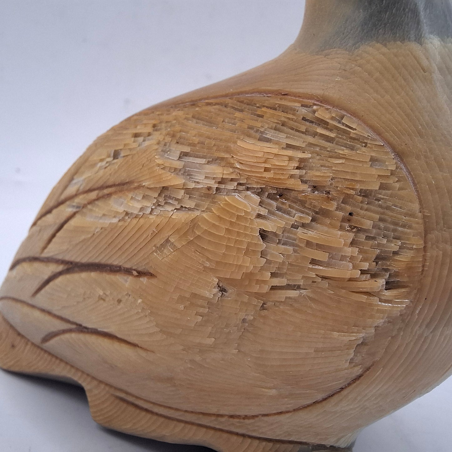 Horn Carving Of A Goose