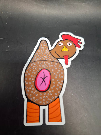 Chicken Arse Sticker