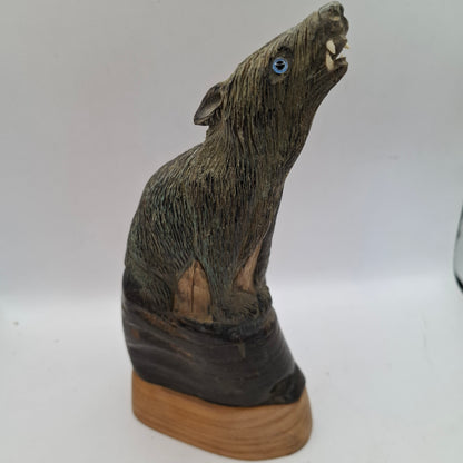Wolf Horn Carving