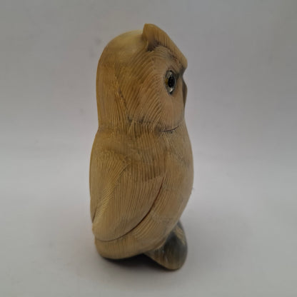 Horn Carving Of An Owl