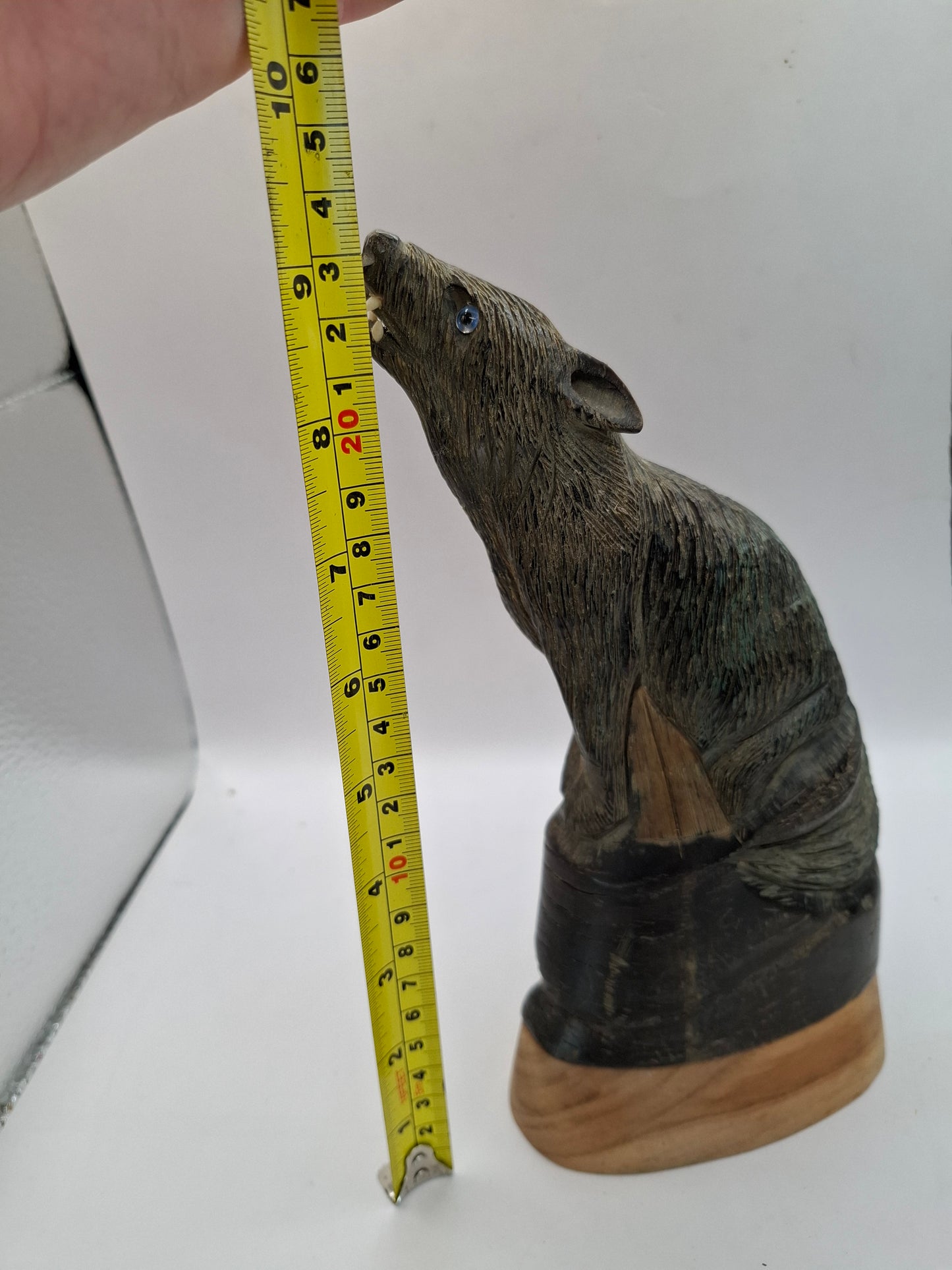 Wolf Horn Carving