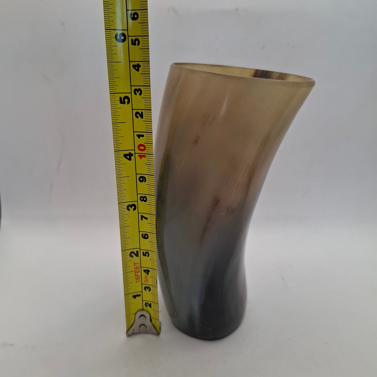 Horn Carved Into A Pot