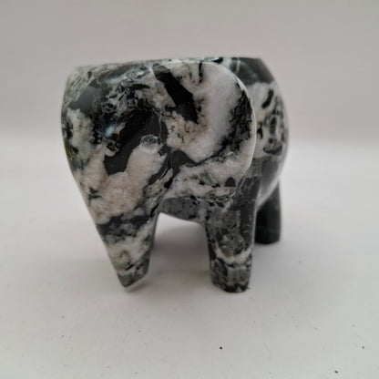 Carved Elephant Tealight Holder