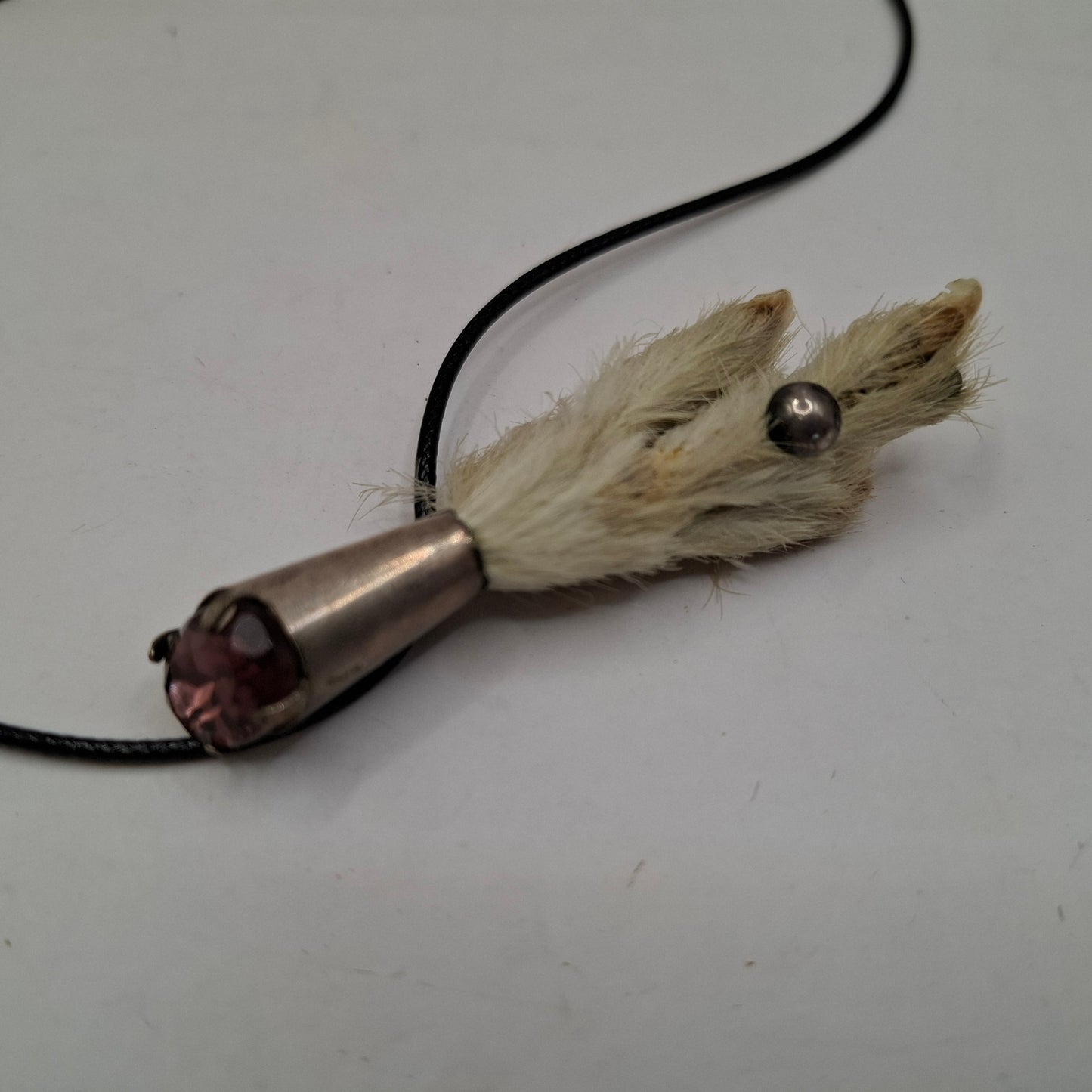 Antique feet necklace