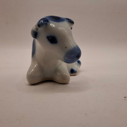 Blue & White Animals