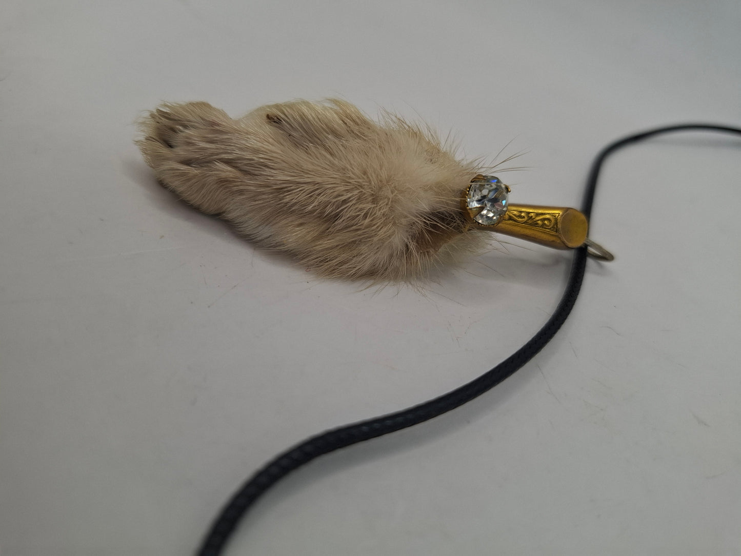 Antique feet necklace