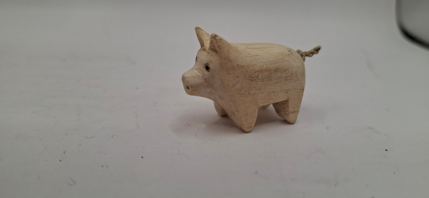 A Tiny Wooden Pig