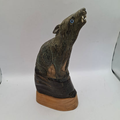 Wolf Horn Carving