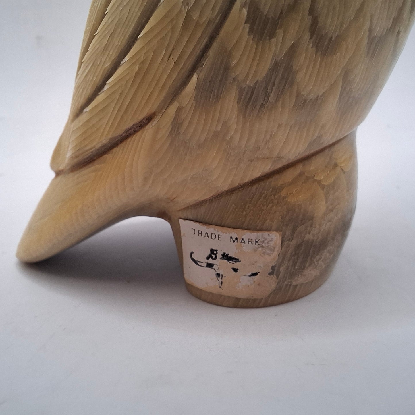 Horn Carving Of An Owl