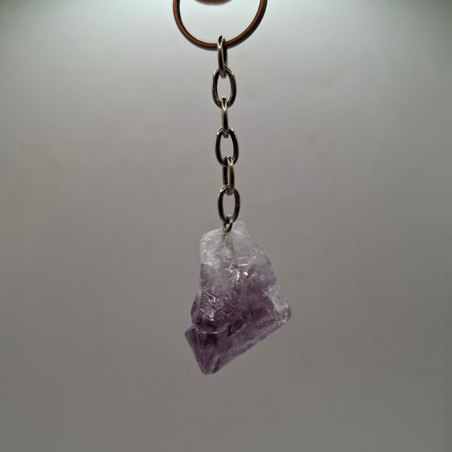 Amethyst Gem Keyring