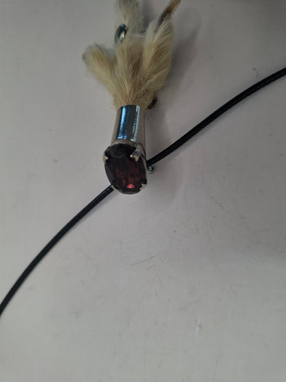 Antique feet necklace