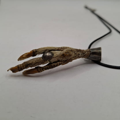 Antique feet necklace