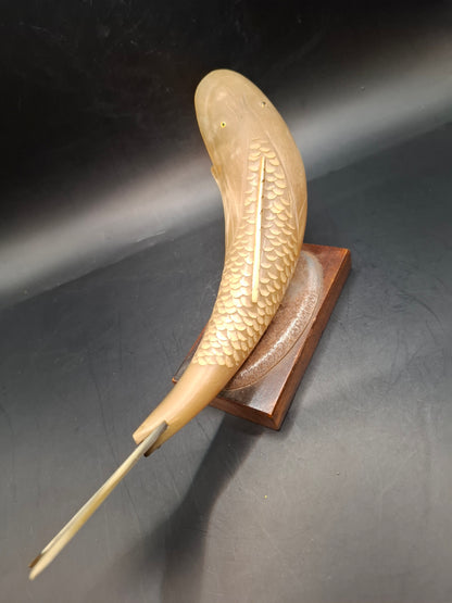 Fish Horn Carving (UK Only)