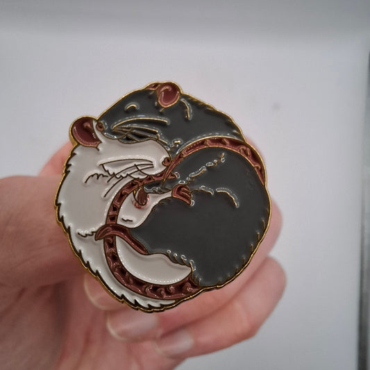 Dead Rats Pin Badge