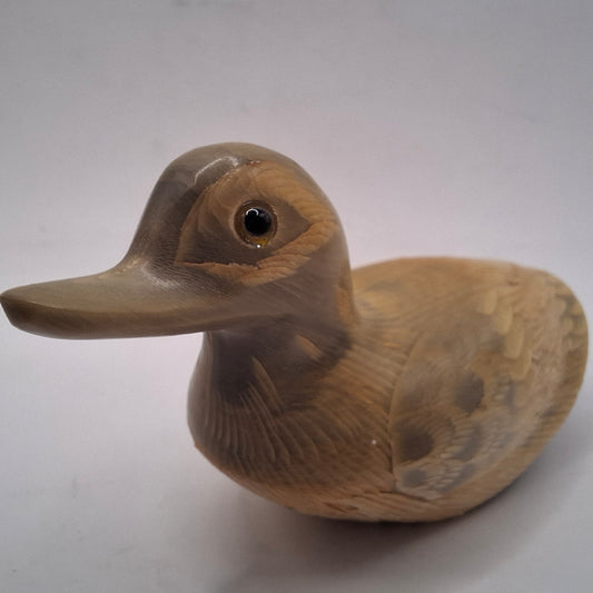 Horn Carving Of A Duck