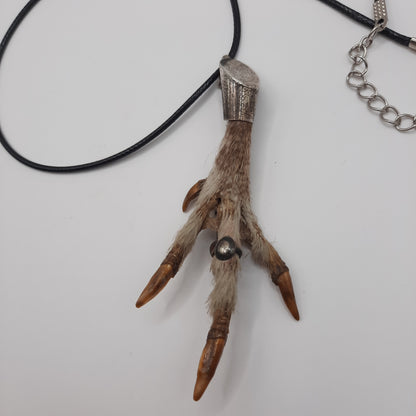 Antique feet necklace