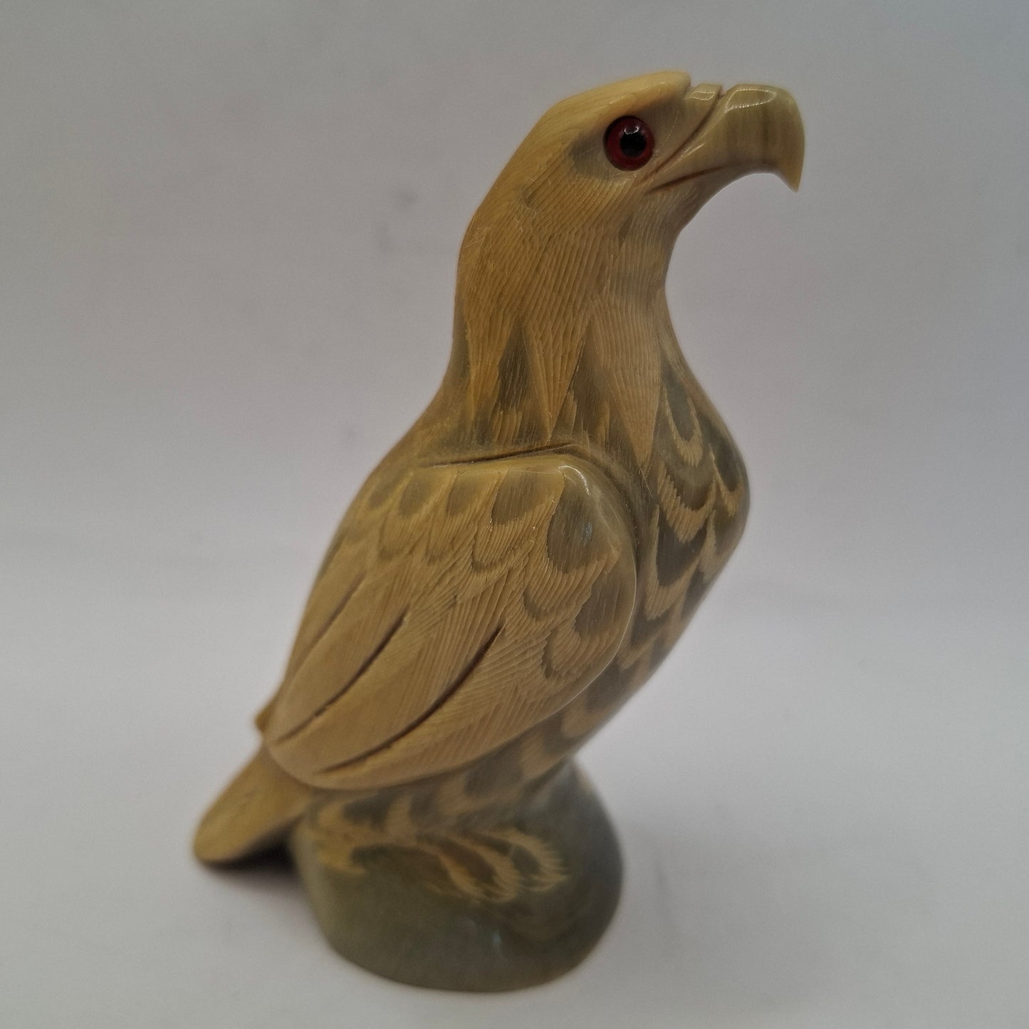Horn Carving Of An Eagle