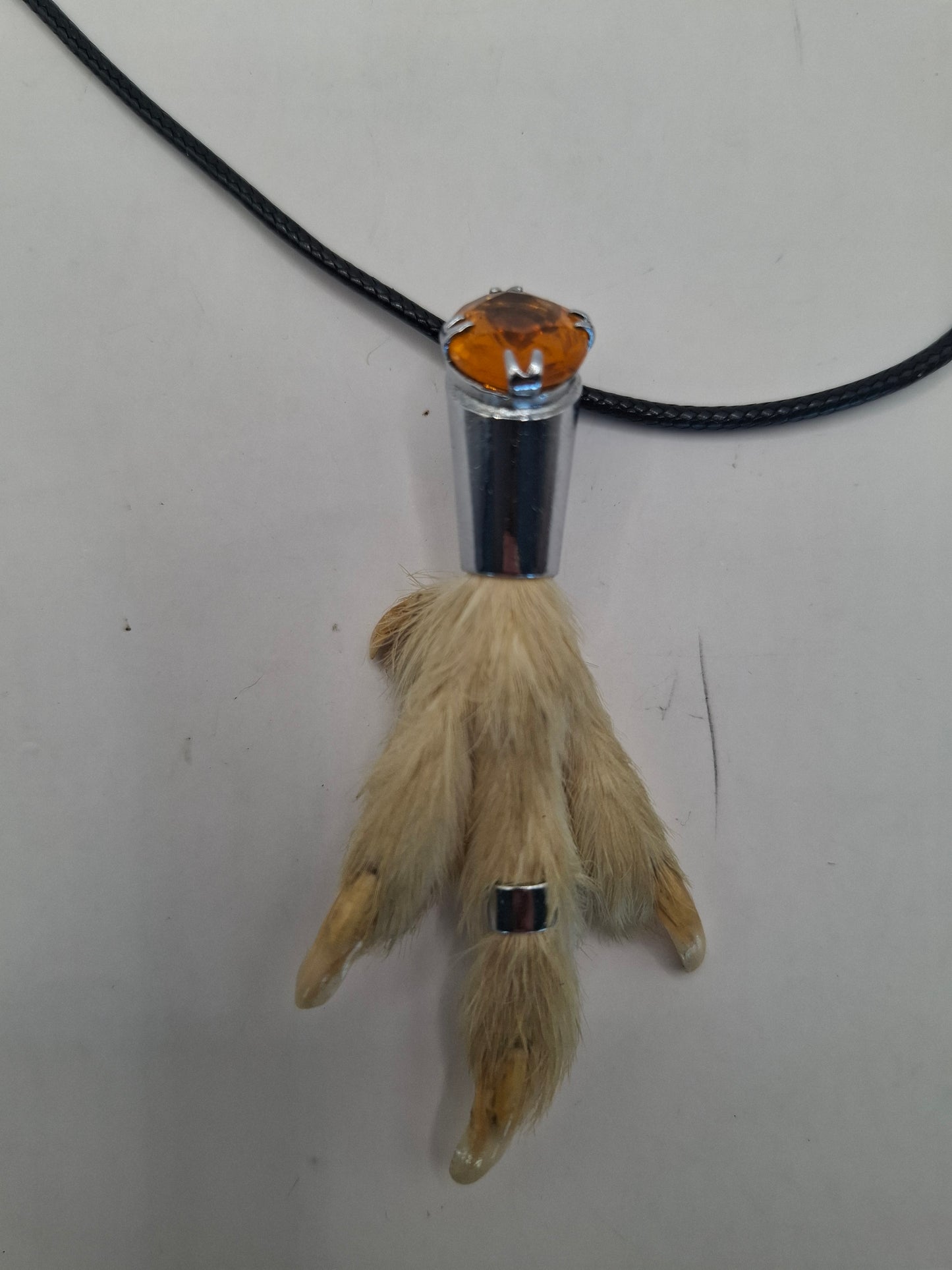 Antique feet necklace