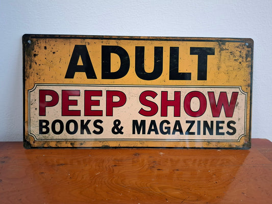 Peep Show Sign
