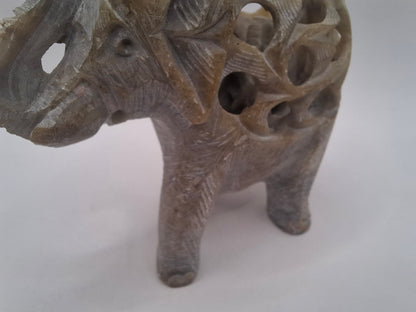 Pregnant Elephant Carving