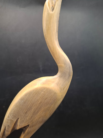Bigger Mounted Bird Horn Carving (UK Only)