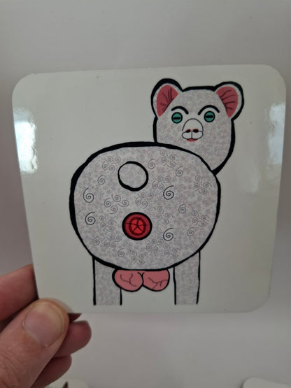 Animal Arse Coaster Set