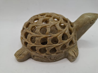 Pregnant Turtle Carving