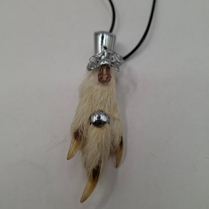 Antique feet necklace