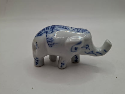Blue & White Animals