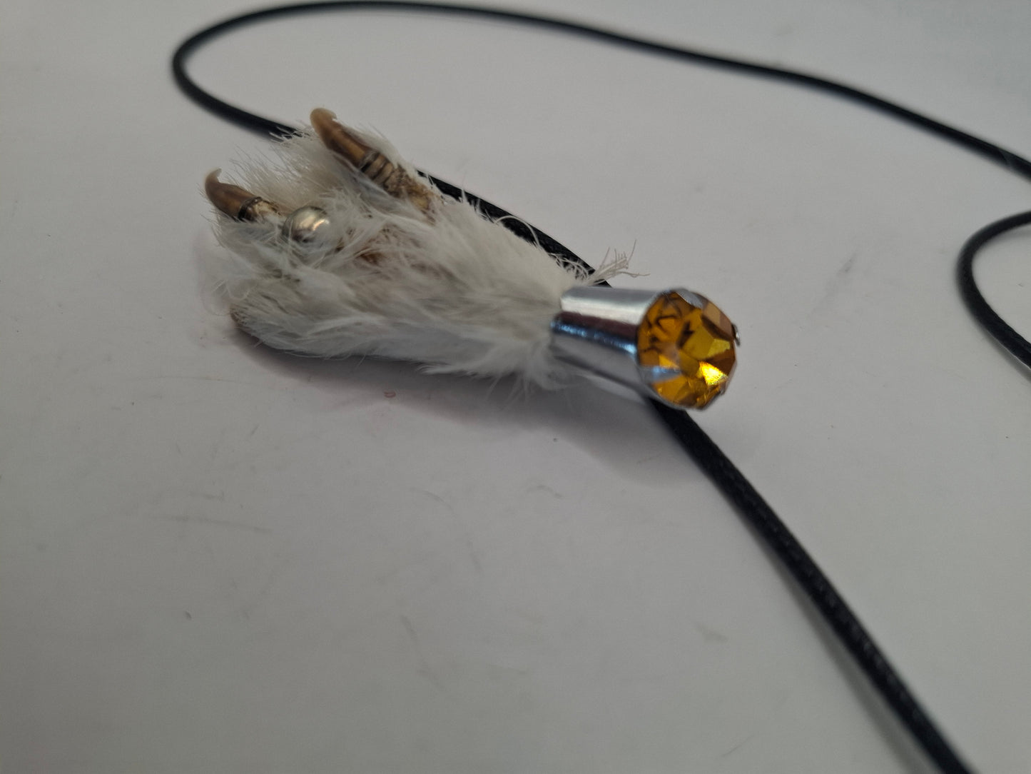 Antique feet necklace