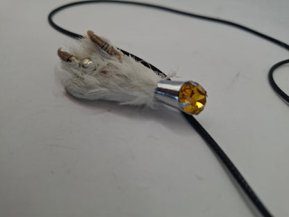 Antique feet necklace