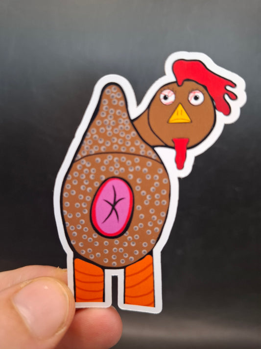 Chicken Arse Sticker